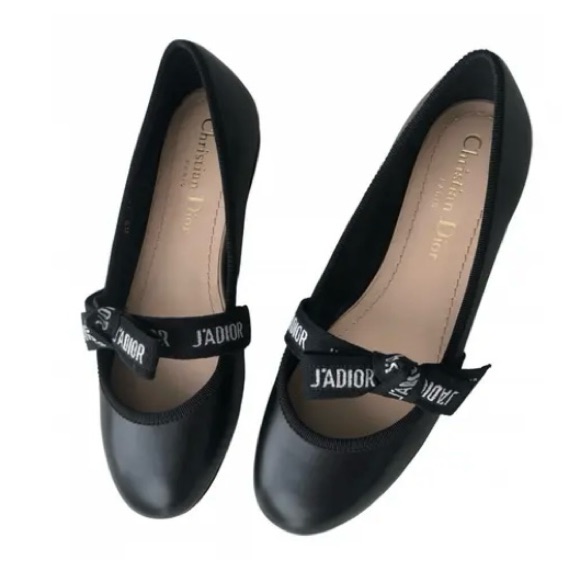 Dior J'adior Leather Ballet Flats